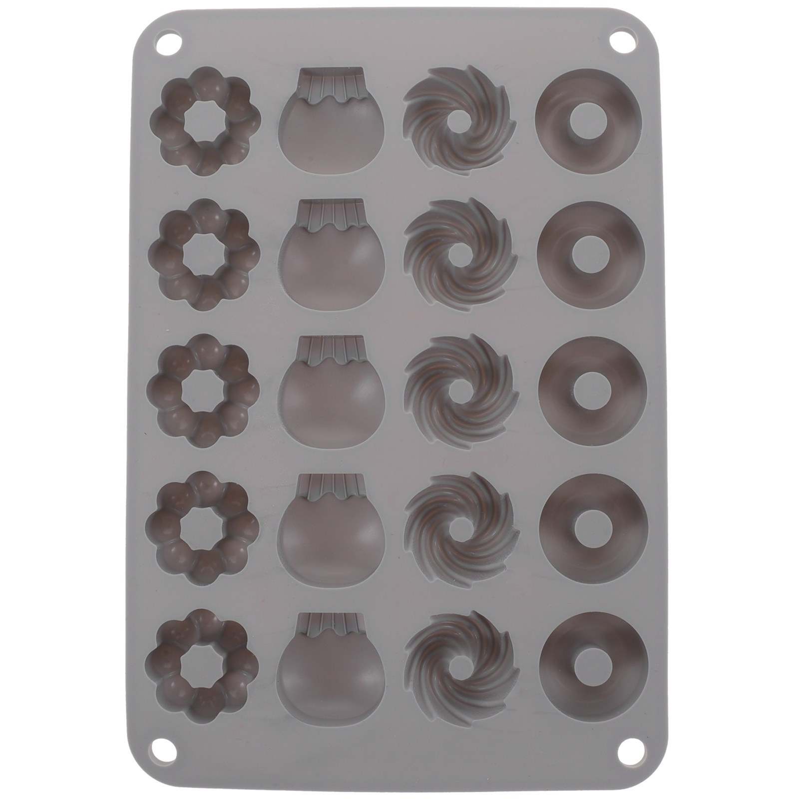 Donut Mold Silicone - Cetakan Donat Cokelat Mini Silikon Anti