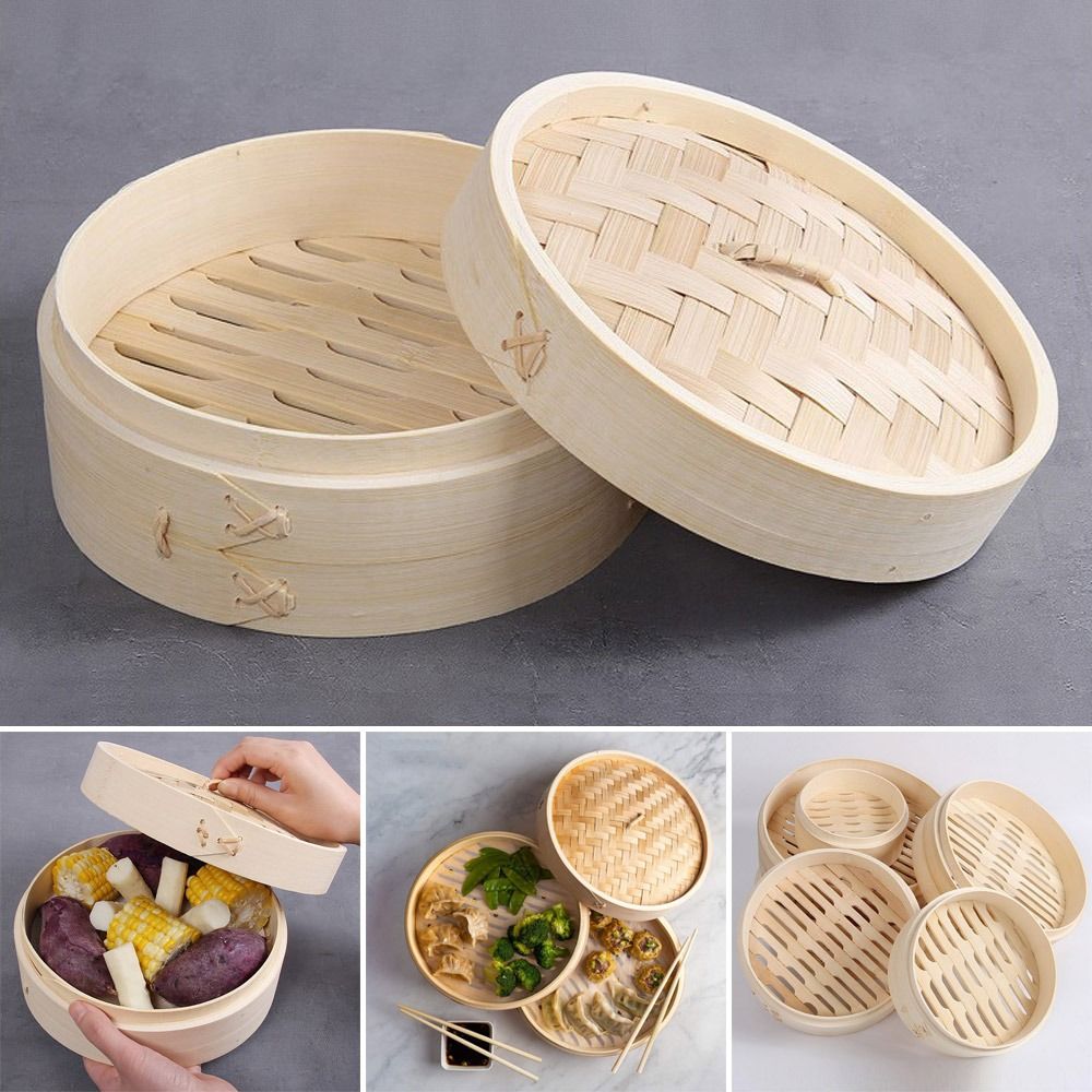 Ketel Kukus Bambu Cina dengan  - Bao Steamer Bamboo ulasan dan harga