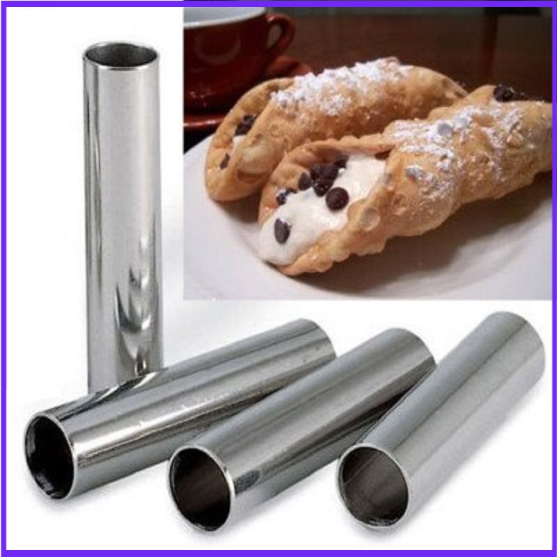 Bentuk Alluminum Cannoli, 4 Ta - Danish Pancake Pan ulasan dan harga