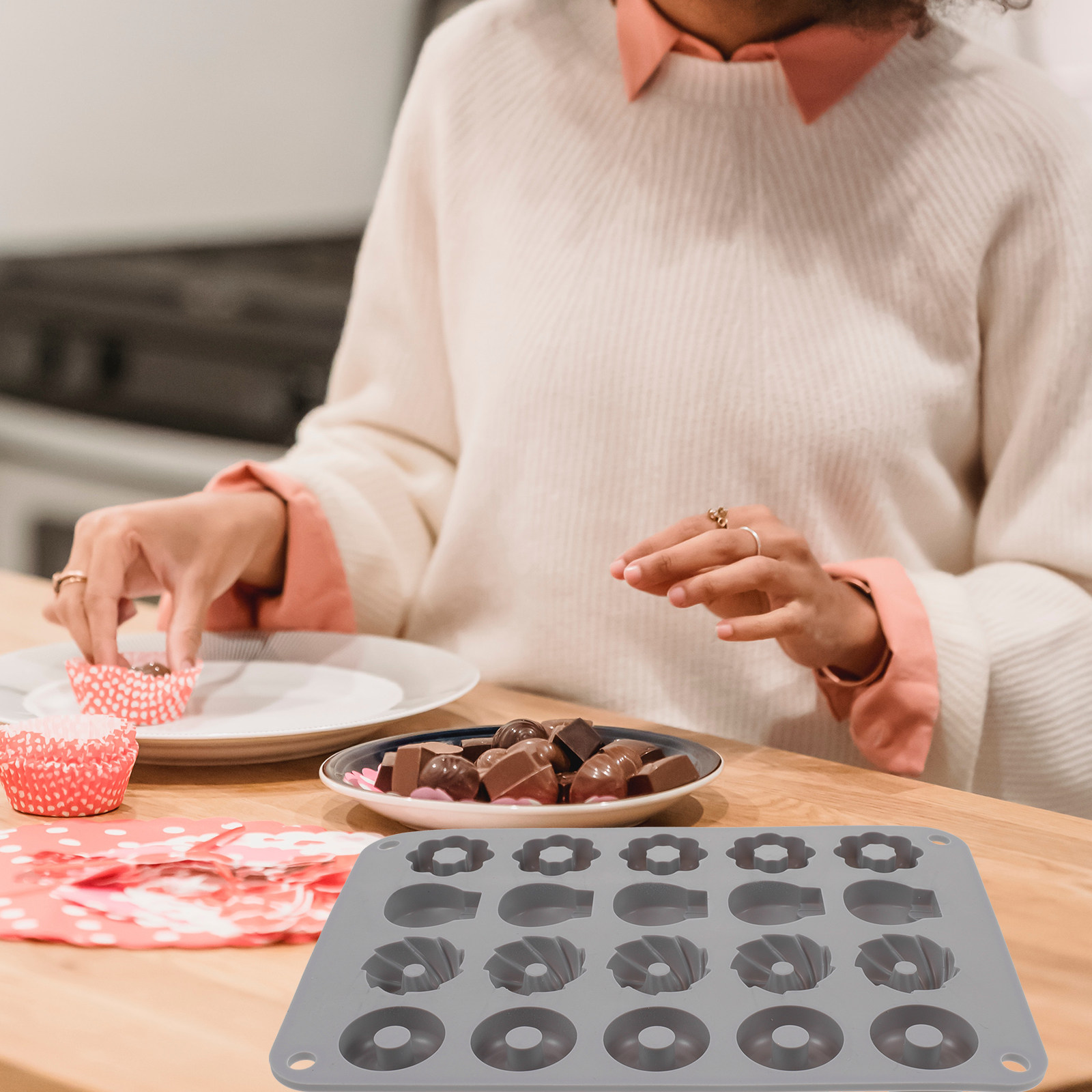 Cetakan Donat Cokelat Silikon  - Donut Mold Silicone ulasan dan harga