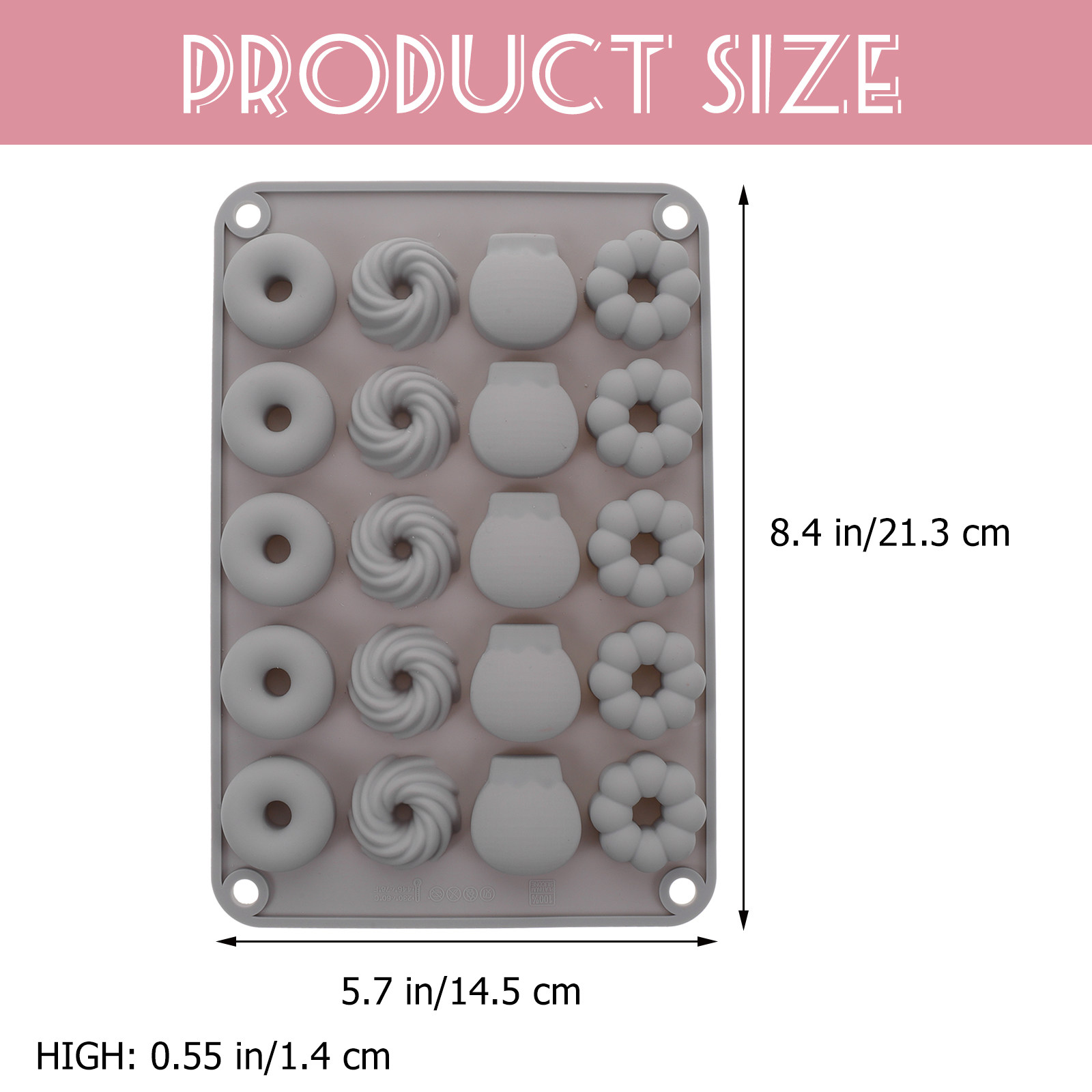 Cetakan Donat Cokelat Mini Sil - Donut Mold Silicone ulasan dan harga